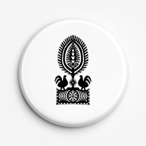 Przypinka pamiątkowa Serce Kurpi w Wycinance