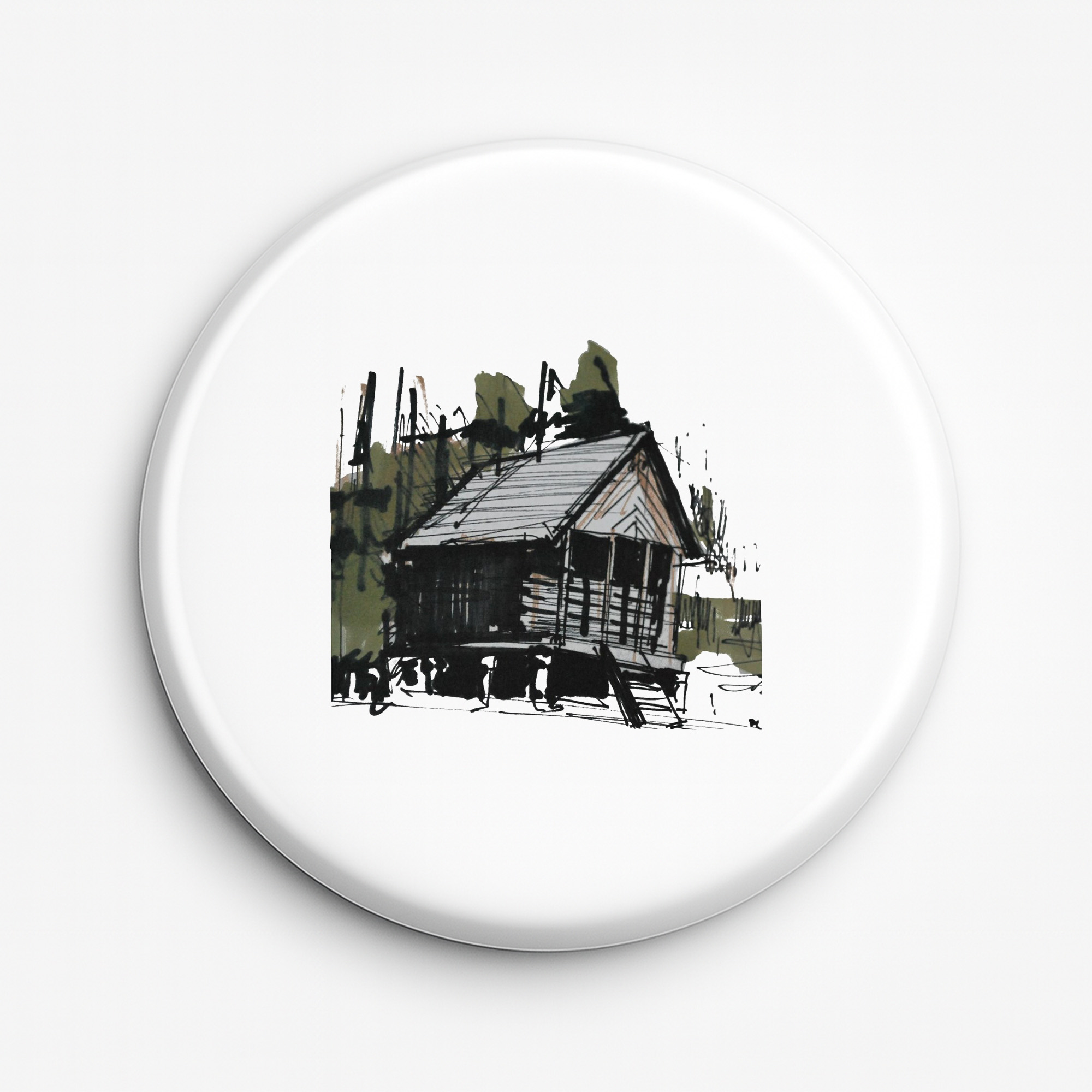 Przypinka pamiątkowa Stara Chata Kurpia