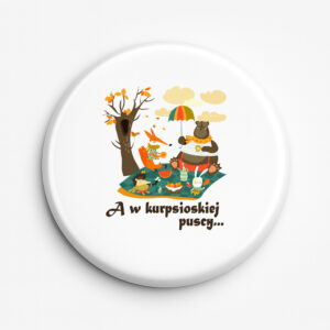 Przypinka pamiątkowa Zwierzęta z Kurpiowskiej Kniei