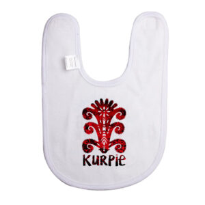 Śliniak dziecięcy Czerwona Wycinanka Kurpiowska