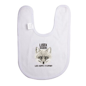 Śliniak dziecięcy Lisek wiadomo. Lasy Kurpie i te sprawy