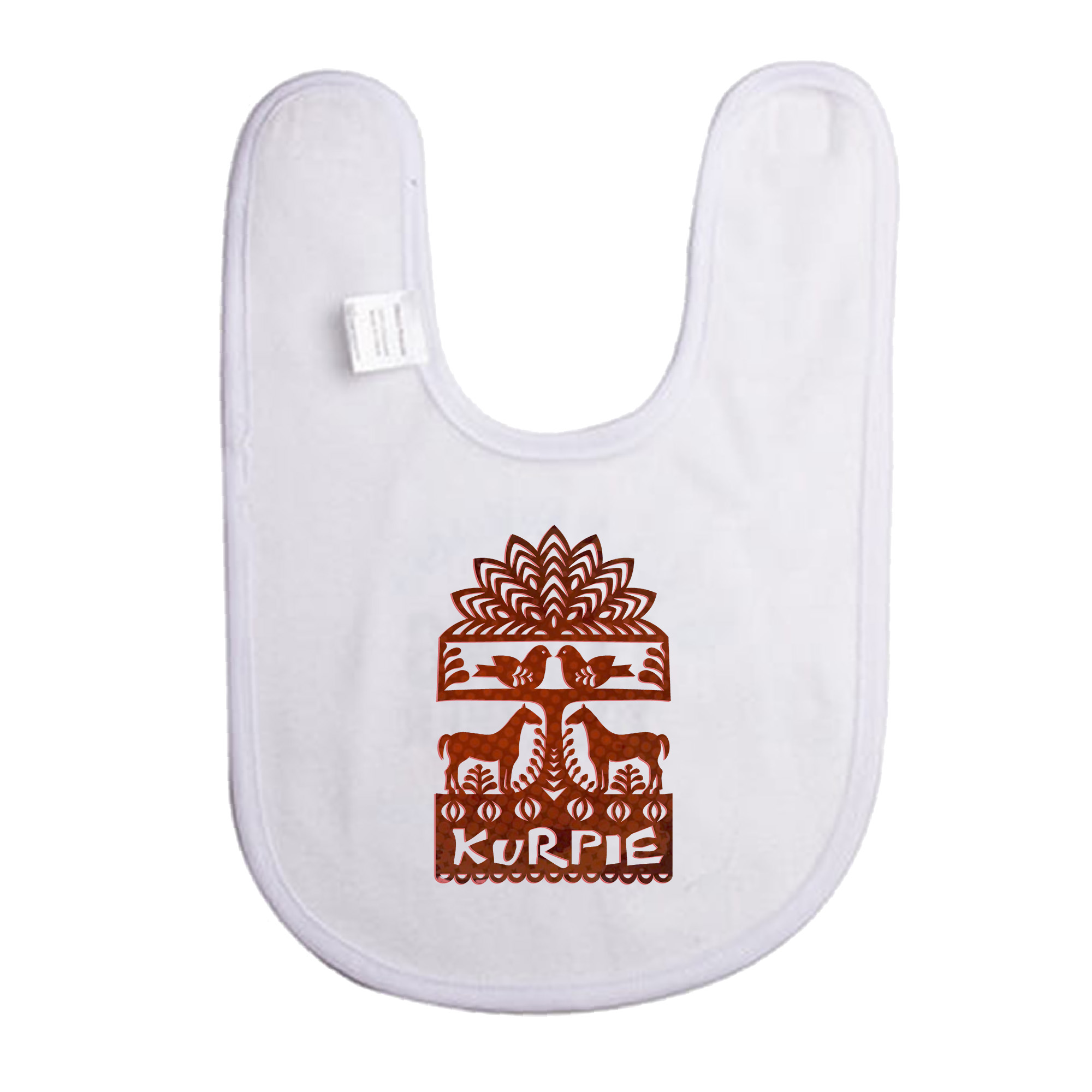 Śliniak dziecięcy Ptaki i Konie - Symbol Kurpiów