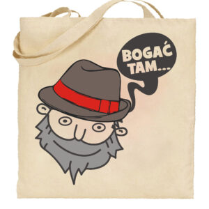 Torba bawełniana Bogać Tam - Folkowy Vibe