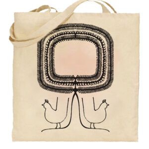 Torba bawełniana Folkowa Wycinanka z Kurpiów