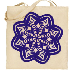 Torba bawełniana Folkowy Kwiat Kurpiów