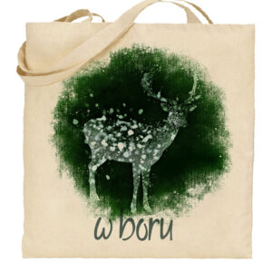 Torba bawełniana Kurpiowski Jeleń w Borze