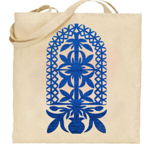 Torba bawełniana Kurpiowski Kwiat w Wycinance