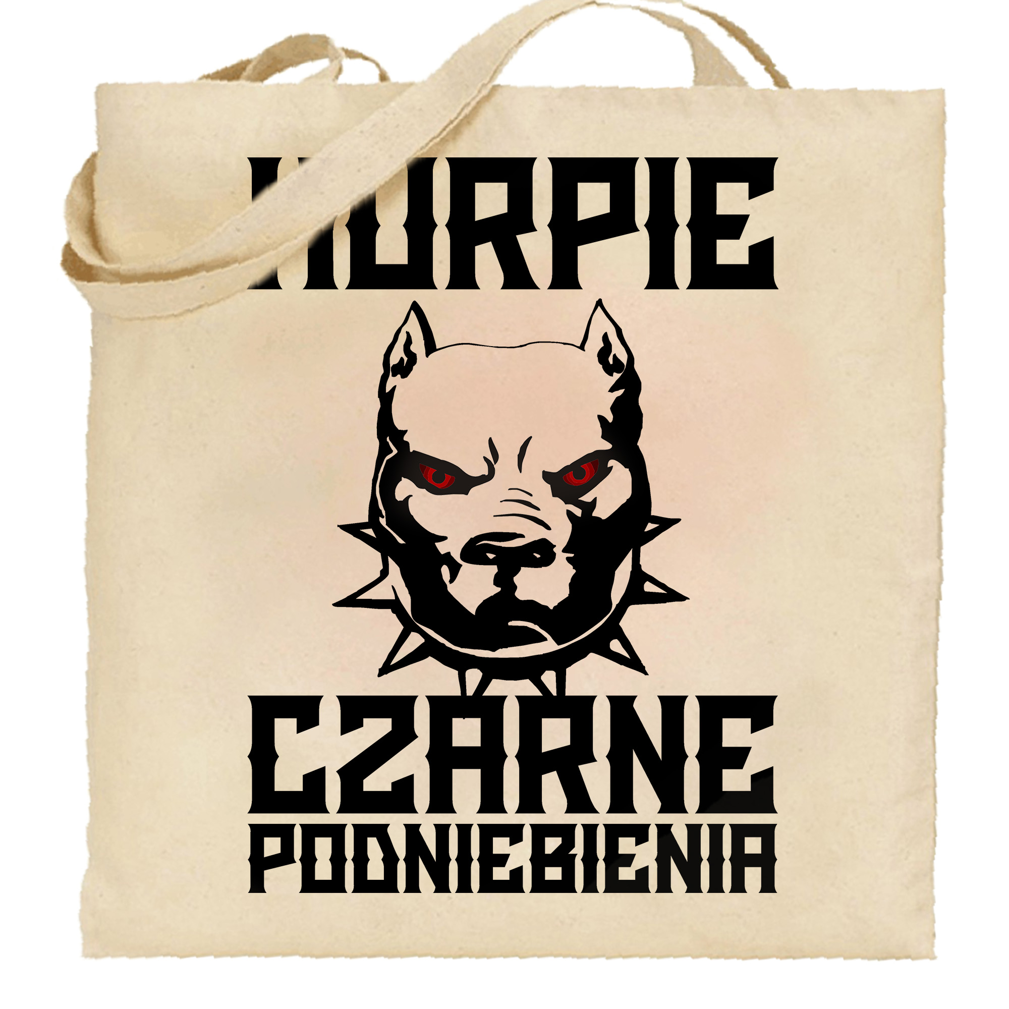 Torba bawełniana Kurpiowskie czarne podniebienie