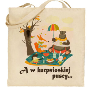 Torba bawełniana Zwierzęta z Kurpiowskiej Kniei